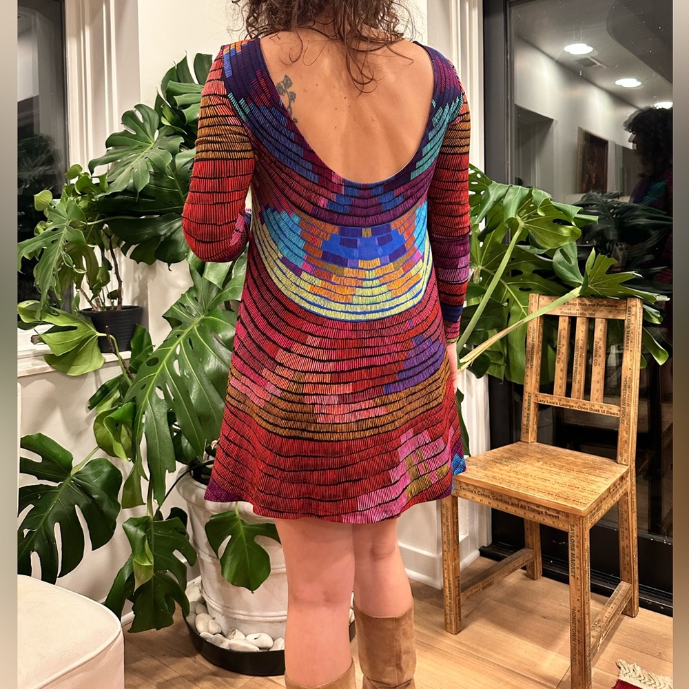 MARA HOFFMAN RADIAL SWING MINI DRESS IN RASPBERRY - Picture 12 of 14